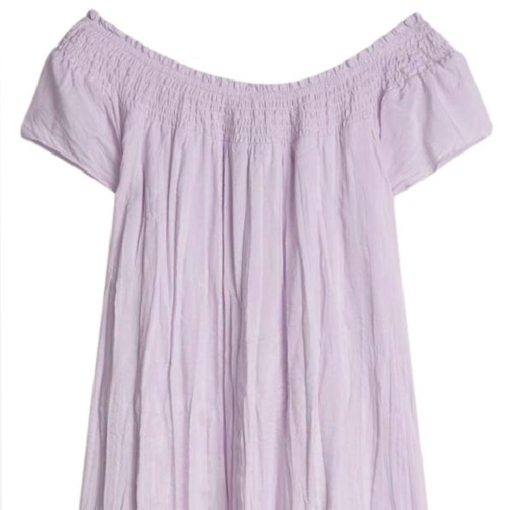 Light Purple off the shoulder dress